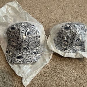 George Hats Matching Adult and Toddler adjustable set Sharks